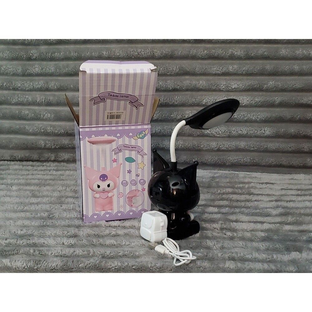 Set of 3 Small Kuromi Table Lamps 2 Black/ 1 Pink New - Picture 13 of 13